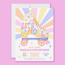Search for skate party invitations Retro roller skate