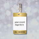 Search for all access pass badges Gold