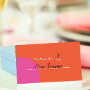Search for unique place cards Colorful