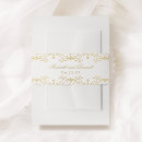 Search for vintage invitation belly bands weddings