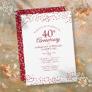 Search for ruby wedding anniversary invitations Vow renewal