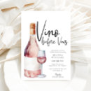 Search for winery bridal shower invitations Vino before vows