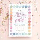 Search for kids painting party invitations Watercolor
