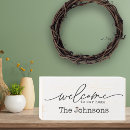 Search for welcome to our home plaques Black
