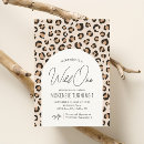 Search for leopard print birthday invitations Wild one