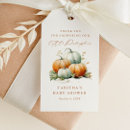 Search for pumpkin baby shower favor tags watercolor