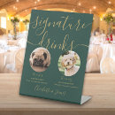 Search for dog signature drink wedding signs Modern minimalist