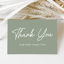 Search for green thank you cards simple