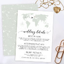 Search for destination wedding enclosure cards World map