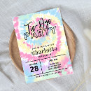 Search for tie dye invitations Pastel
