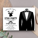 Search for bachelor party invitations tuxedo