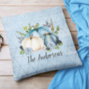 Search for blue pumpkin pillows Halloween