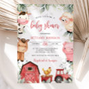 Search for tractor baby shower invitations Rustic