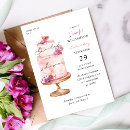 Search for cake bridal shower invitations Floral