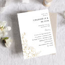 Search for black gold wedding programs Ceremony