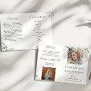 Search for elegant funeral programs Order of service