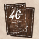 Search for rustic birthday invitations Adult birthday party