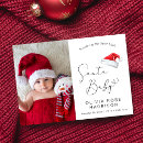 Search for santa baby invitations Red