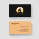 Search for woman silhouette business cards Black