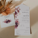 Search for burgundy rose wedding invitations All in one