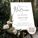 Search for welcome to our beginning wedding signs Black and white