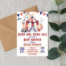 Search for circus baby shower invitations Unisex