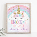 Search for rainbow unicorn posters Unicorn first birthday