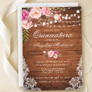 Search for rustic quinceanera invitations Quinceañera