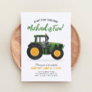 Search for tractor birthday invitations Watercolor