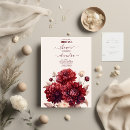 Search for dahlia bridal shower invitations Burgundy red maroon dahlias