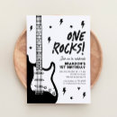Search for rock and roll invitations Black and white
