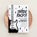 Search for guitar invitations Black and white