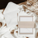 Search for wedding invitation belly bands Black and white