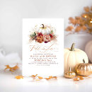 Search for thanksgiving wedding invitations Rust flowers botanical autumn