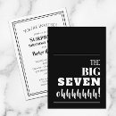 Search for over the hill birthday invitations Black and white