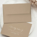 Search for taupe envelopes Return address