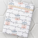 Search for name wrapping paper Black and white