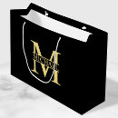 Search for name gift bags black