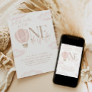 Search for hot air balloon birthday invitations Onederful