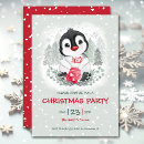 Search for penguin holiday invitations Snow