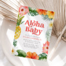 Search for pineapple baby shower invitations Palm leaves