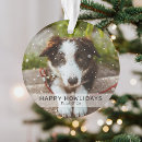 Search for dog ornaments merry