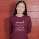Search for breast cancer support tshirts Woman