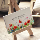 Search for poppy business cards Illustration