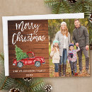 Search for red barn christmas cards Modern brush script