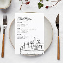 Search for engagement party menus Black and white