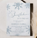 Search for winter wonderland invitations A little snowflake