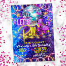 Search for neon roller skate birthday invitations Retro