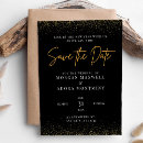 Search for nye invitations Black and gold