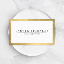 Search for white and gold business cards Simple